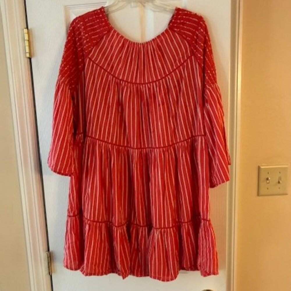 Free People Red Striped Mini Dress